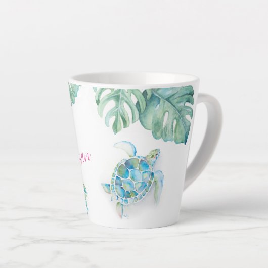 Beste Tasse Watercolor Sea Turtle (Rechte Ecke)