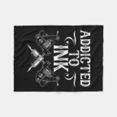 Beste Tattoo Kunst für Männer Frauen Tattoo Künstl Fleecedecke (Vorderseite (Horizontal))