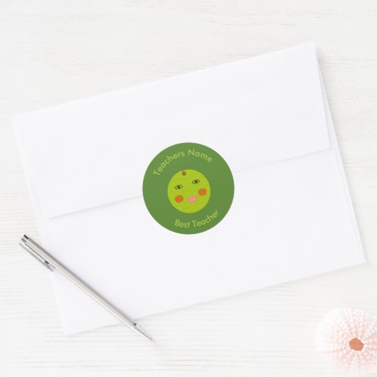 Beste Teacher Happy Apple Stickers (Umschlag)