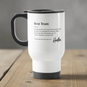 Beste Team-Dankeschön-Mitarbeiteranerkennungs-Gesc Reisebecher