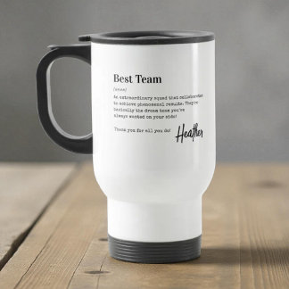 Beste Team-Dankeschön-Mitarbeiteranerkennungs-Gesc Reisebecher