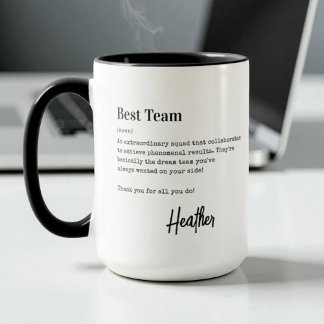 Beste Team-Dankeschön-Mitarbeiteranerkennungs-Gesc Tasse