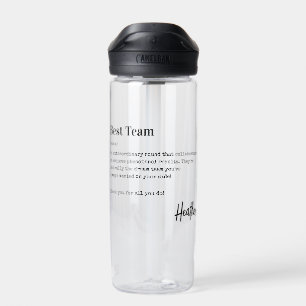 Beste Team-Dankeschön-Mitarbeiteranerkennungs-Gesc Trinkflasche