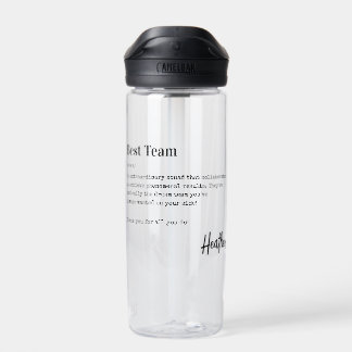 Beste Team-Dankeschön-Mitarbeiteranerkennungs-Gesc Trinkflasche