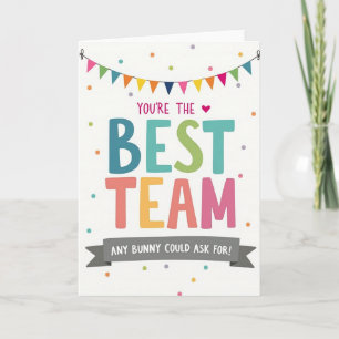 Beste Team-Feier-Karte Karte