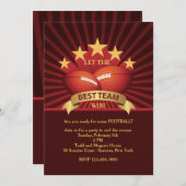 Beste Team-Fußball-Party Einladung (Vorne/Hinten)