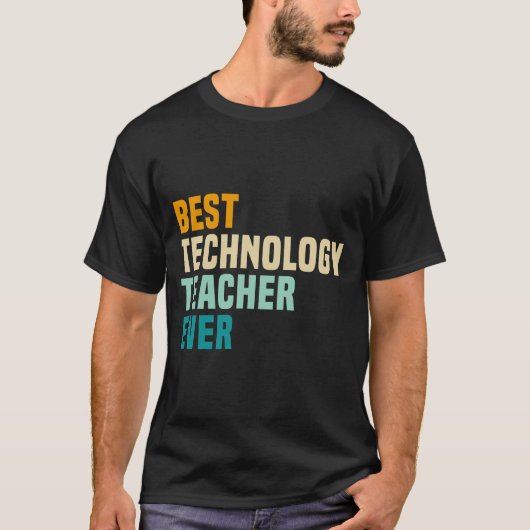Beste Technologie-Lehrerin je T-Shirt (Vorderseite)