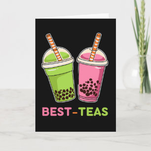 Beste Tee aus Kawaii boba Bubble Tee beste Freunde Karte