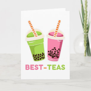 Beste Tees kawaii Boba-Blasentee Best Friends Kart Karte