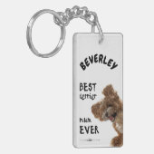 Beste Terrier-Mama Schlüsselanhänger (Vorderseite links)
