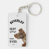 Beste Terrier-Mama Schlüsselanhänger (Rückseite)