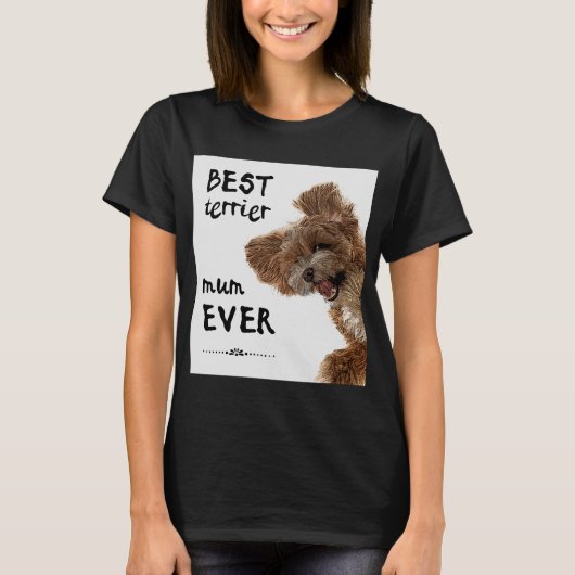 Beste Terrier-Mama T-Shirt (Vorderseite)