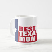 Beste TEXAN-MAMA je Kaffeetasse (Vorderseite Links)