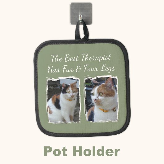 Beste Therapeutin hat Fell und vier Beine 2 Foto g Topflappen