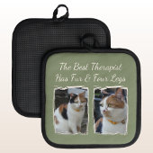 Beste Therapeutin hat Fell und vier Beine 2 Foto g Topflappen