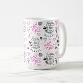 Beste Tochter Geburtstag Benutzerdefinierter Text Kaffeetasse (VorderseiteRechts)