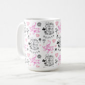Beste Tochter Geburtstag Benutzerdefinierter Text Kaffeetasse (Vorderseite Links)