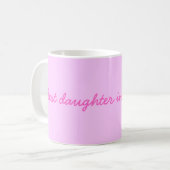 Beste Tochter in der Welt Kaffeetasse (Vorderseite Links)