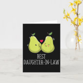 Beste Tochter in Law Bridge Funny Future Ehefrau W Karte (Gelbe Blume)