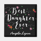 Beste Tochter je benutzerdefinierten Magnet (Vorne)