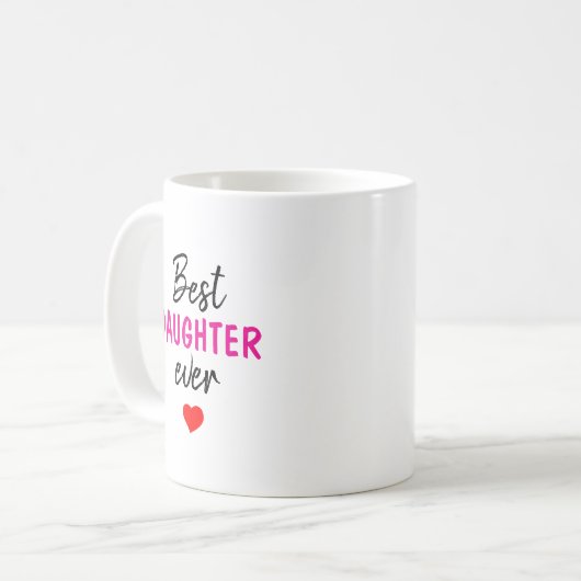 Beste Tochter je Kaffeetasse (Vorderseite Links)