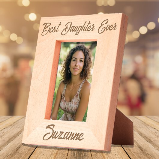 Beste Tochter je Personalisiert Geätzte Rahmen