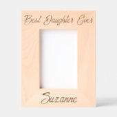 Beste Tochter je Personalisiert Geätzte Rahmen (Vorderseite)
