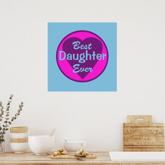 Beste Tochter je Poster (Küche)