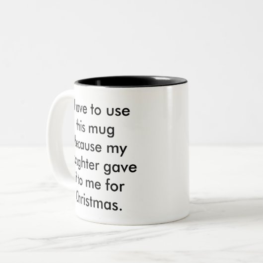 Beste Tochter-Tasse Zweifarbige Tasse (Vorderseite Links)