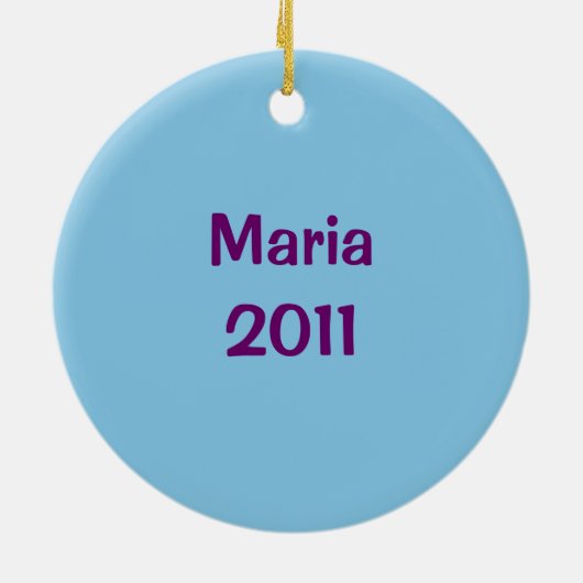 Beste Tochter-überhaupt personalisierte Verzierung Keramik Ornament (Hinten)