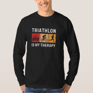 Beste Triathlon Kunst für Männer Triathlon Sport T-Shirt