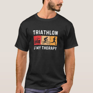 Beste Triathlon Kunst für Männer Triathlon Sport T-Shirt