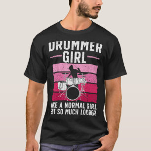 Beste Trommeln für Girls Drummer Music Band Drum T-Shirt