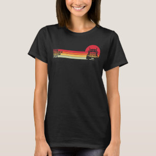 Beste Trucker Mummy je Mama Retro Trucker Big Rig T-Shirt