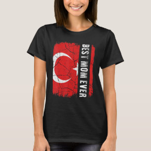 Beste türkische Mama je Türkei Flaggenfeiertag Mut T-Shirt