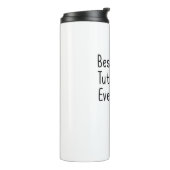 Beste Tutor-überhaupt Lehrer-Anerkennung Thermosbecher (Nach links gedreht)