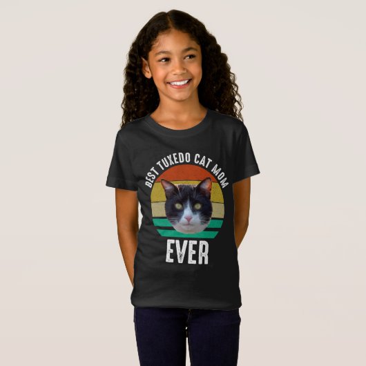 Beste Tuxedo Cat Mama je T-Shirt (Vorne ganz)