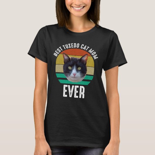 Beste Tuxedo Cat Mama je T-Shirt (Vorderseite)