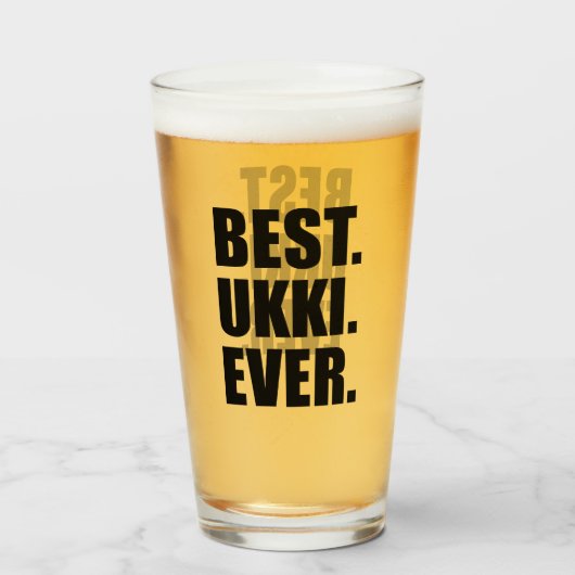 Beste Ukki je finnischer Großvater Glas (Vorne (Gefüllt))
