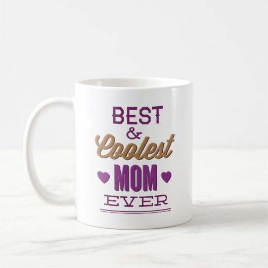 Beste und Coole Mama je Kaffee Tasse (Links)