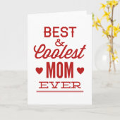 Beste und Coole Mama je Karte (Gelbe Blume)