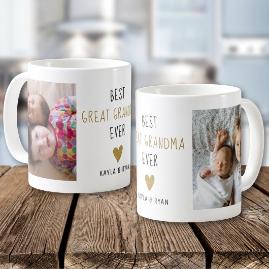 Beste Urgroßmutter überhaupt Enkelkinder 2 Foto-Co Kaffeetasse