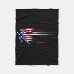Beste USA Amerikanische Flagge Leichtathletik-Gesc Fleecedecke