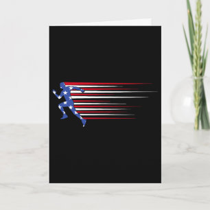 Beste USA Amerikanische Flagge Leichtathletik-Gesc Karte