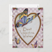 Beste Valentinerweine Feiertagspostkarte (Vorne/Hinten)