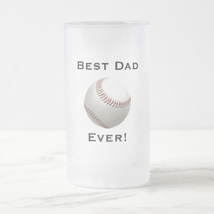 Beste Vater-Baseball-mattierte Tasse