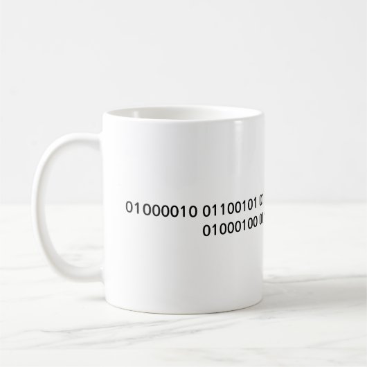 Beste Vater-binärer Code-Tasse Kaffeetasse (Links)