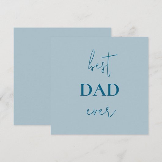 Beste Vater-Card | Vatertagsgeschenk (Vorne/Hinten)
