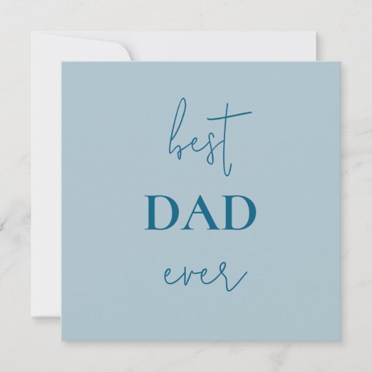 Beste Vater-Card | Vatertagsgeschenk (Vorderseite)