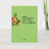 Beste Vater Cat Card Karte (Rückseite)